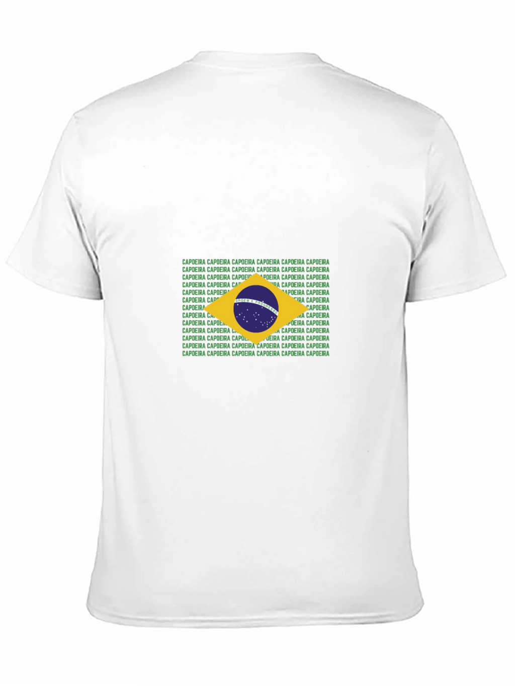 Brazil Flag Capoeira Text T-Shirt