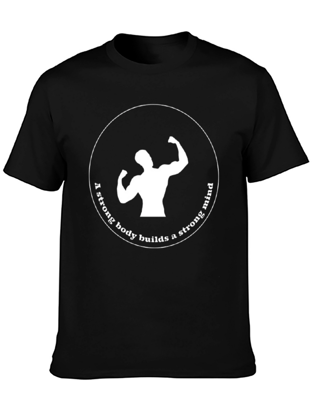 Motivational Strong Body Strong Mind Graphic Tee