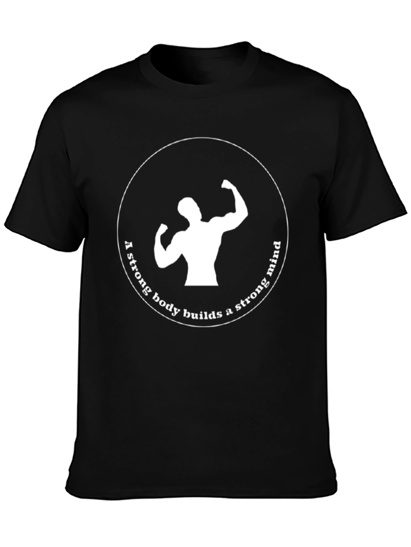 Motivational Strong Body Strong Mind Graphic Tee