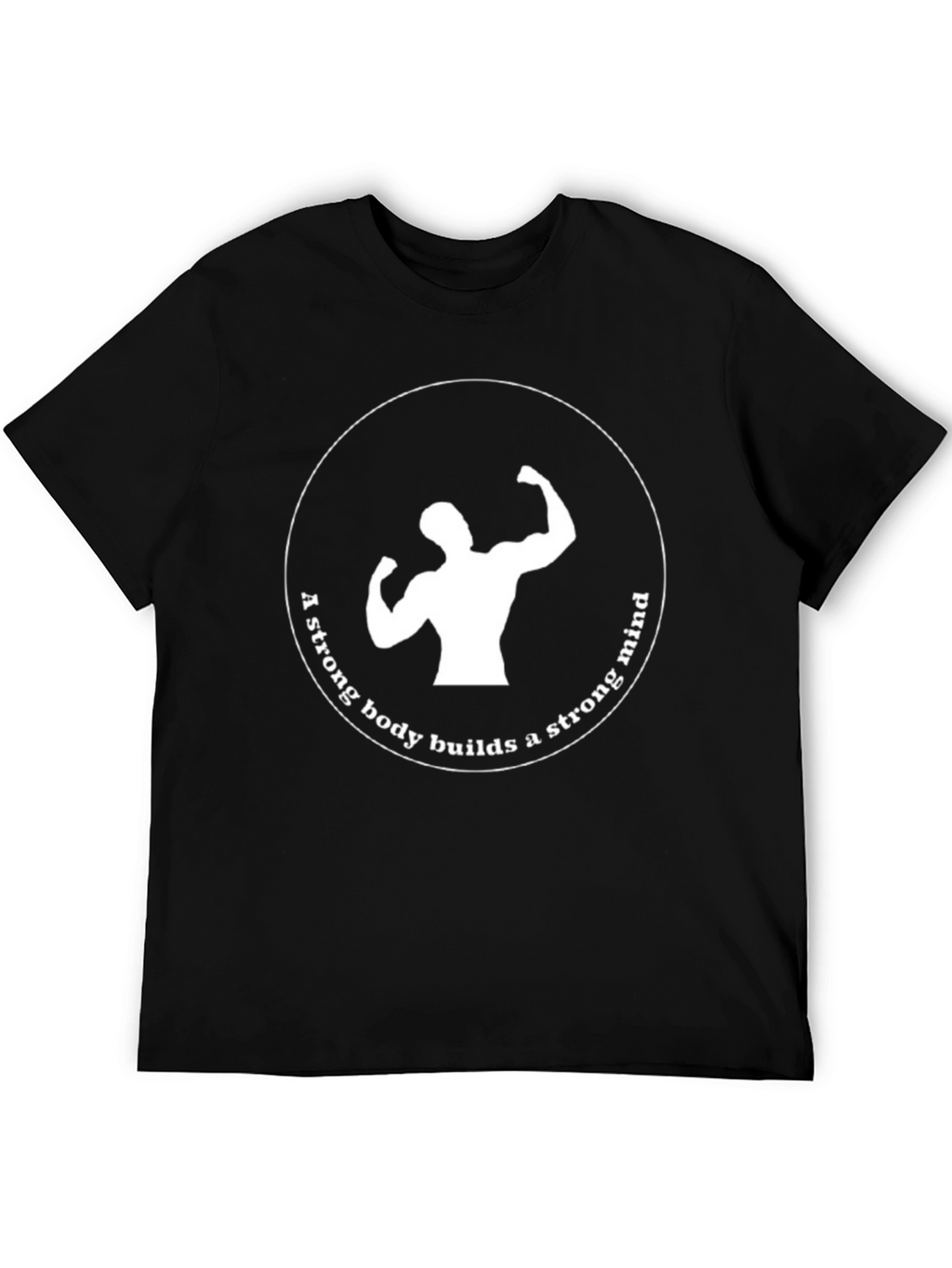 Motivational Strong Body Strong Mind Graphic Tee