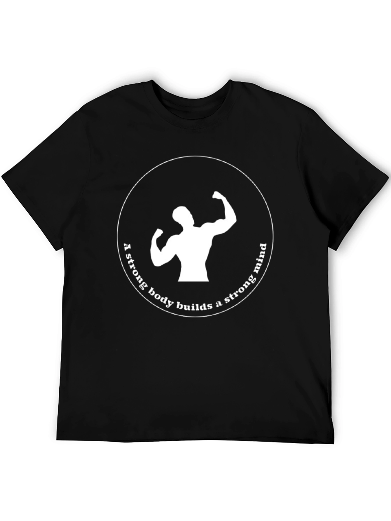 Motivational Strong Body Strong Mind Graphic Tee
