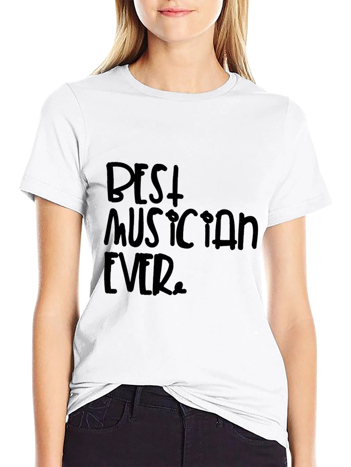 Best Musician Ever Black Graphic T-Shirt