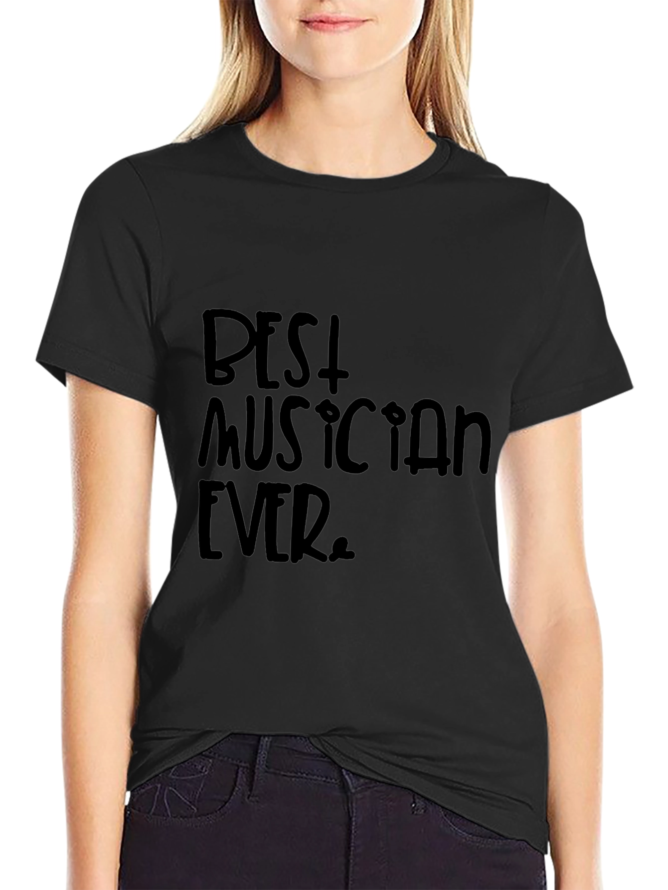Best Musician Ever Black Graphic T-Shirt