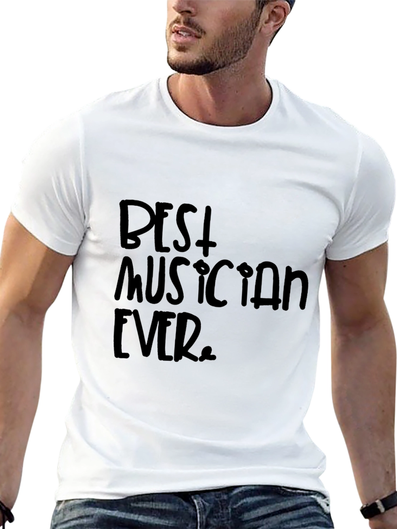 Best Musician Ever Black Graphic T-Shirt