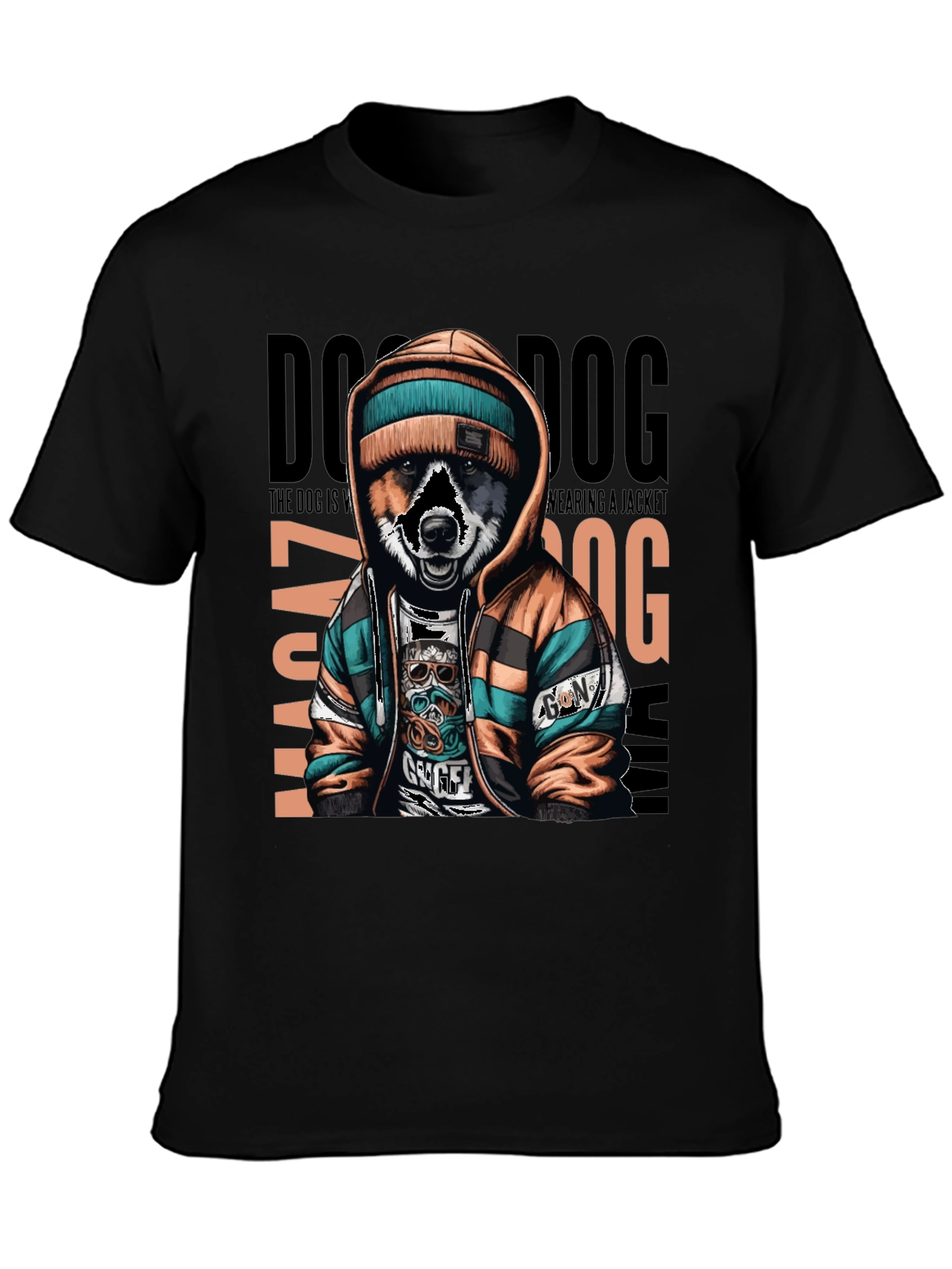 Dog Wearing Jacket Unisex T-Shirt