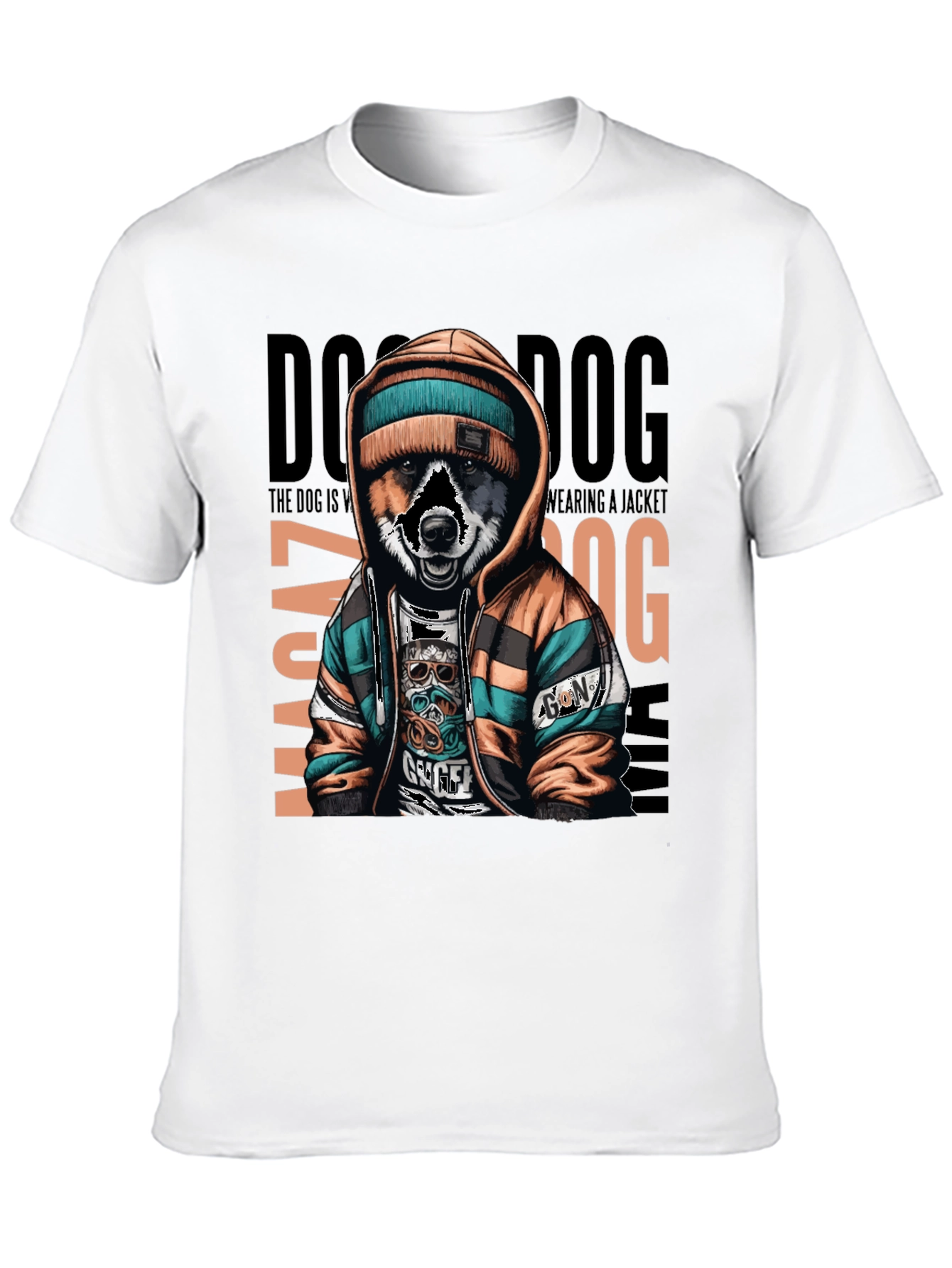 Dog Wearing Jacket Unisex T-Shirt