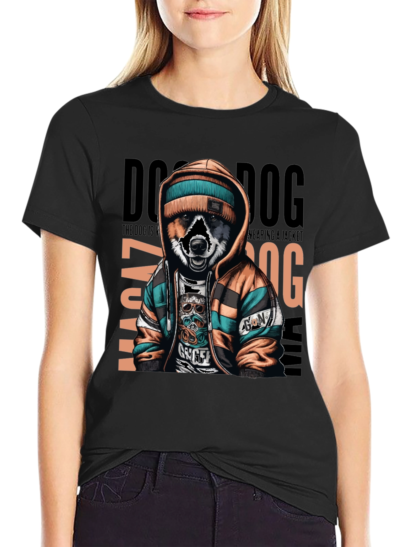 Dog Wearing Jacket Unisex T-Shirt