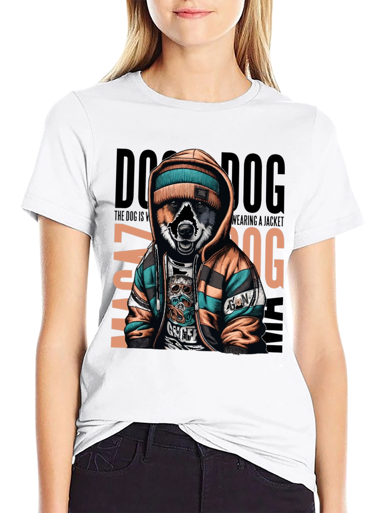 Dog Wearing Jacket Unisex T-Shirt