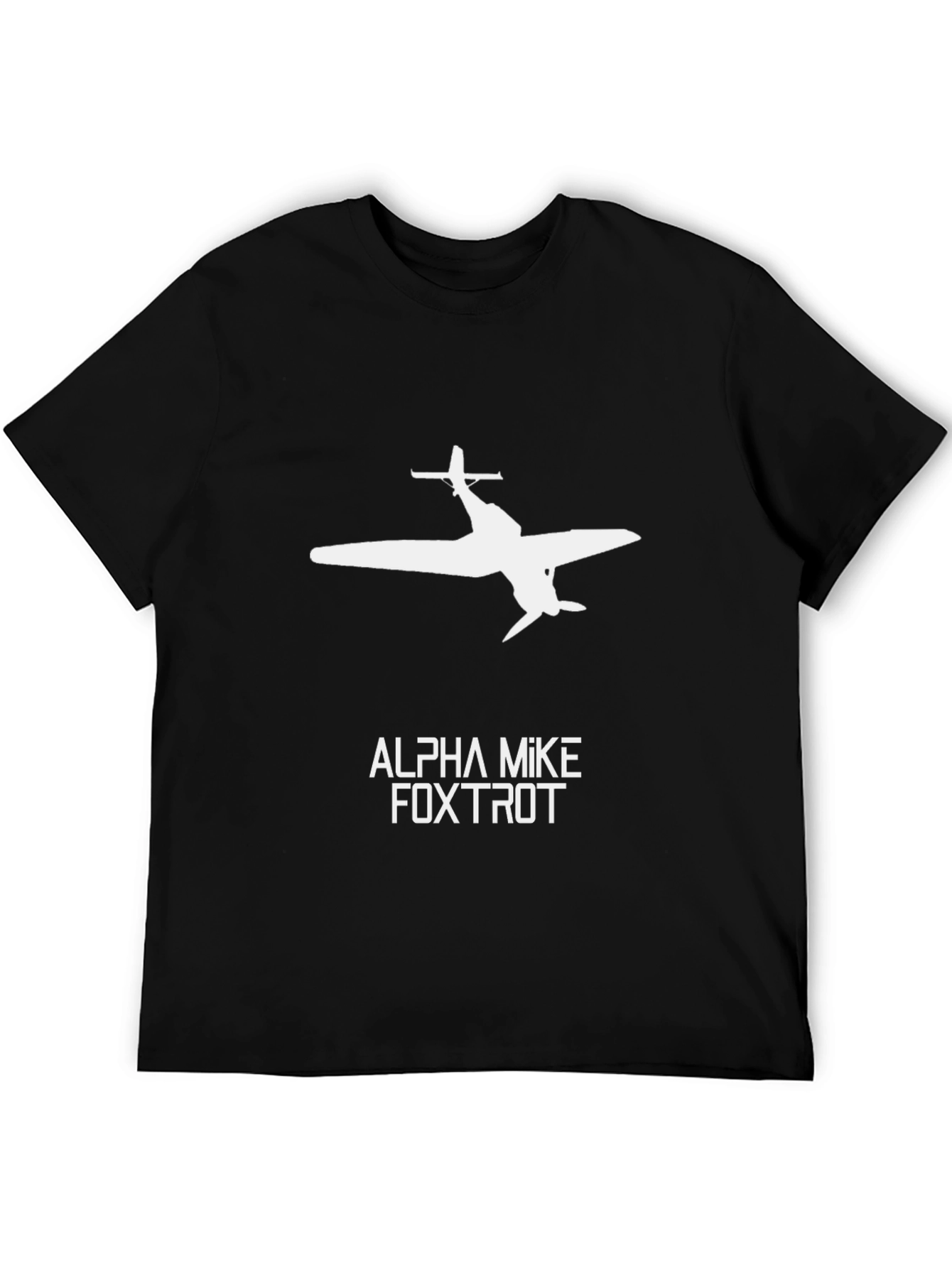 Alpha Mike Foxtrot Airplane T-Shirt