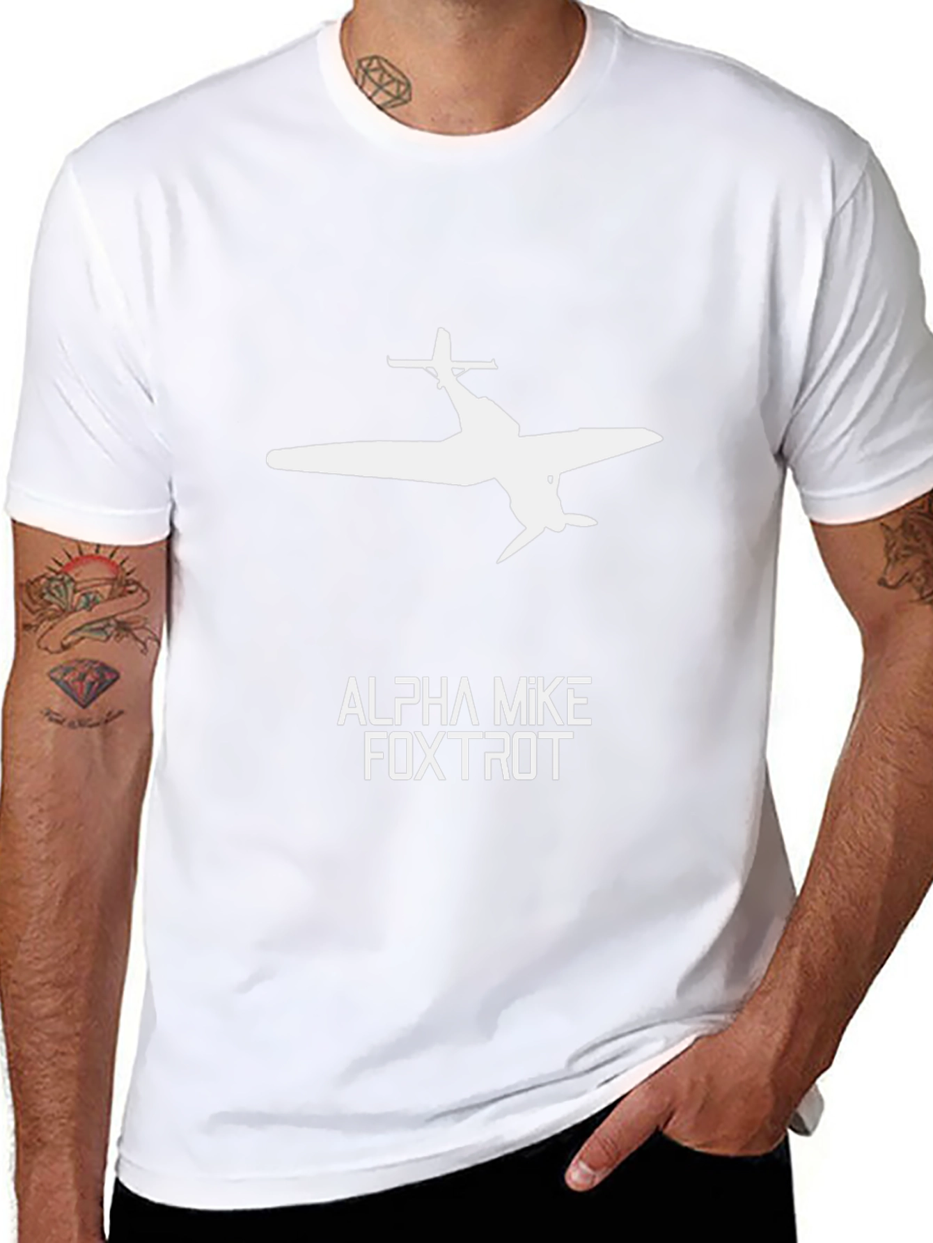 Alpha Mike Foxtrot Airplane T-Shirt