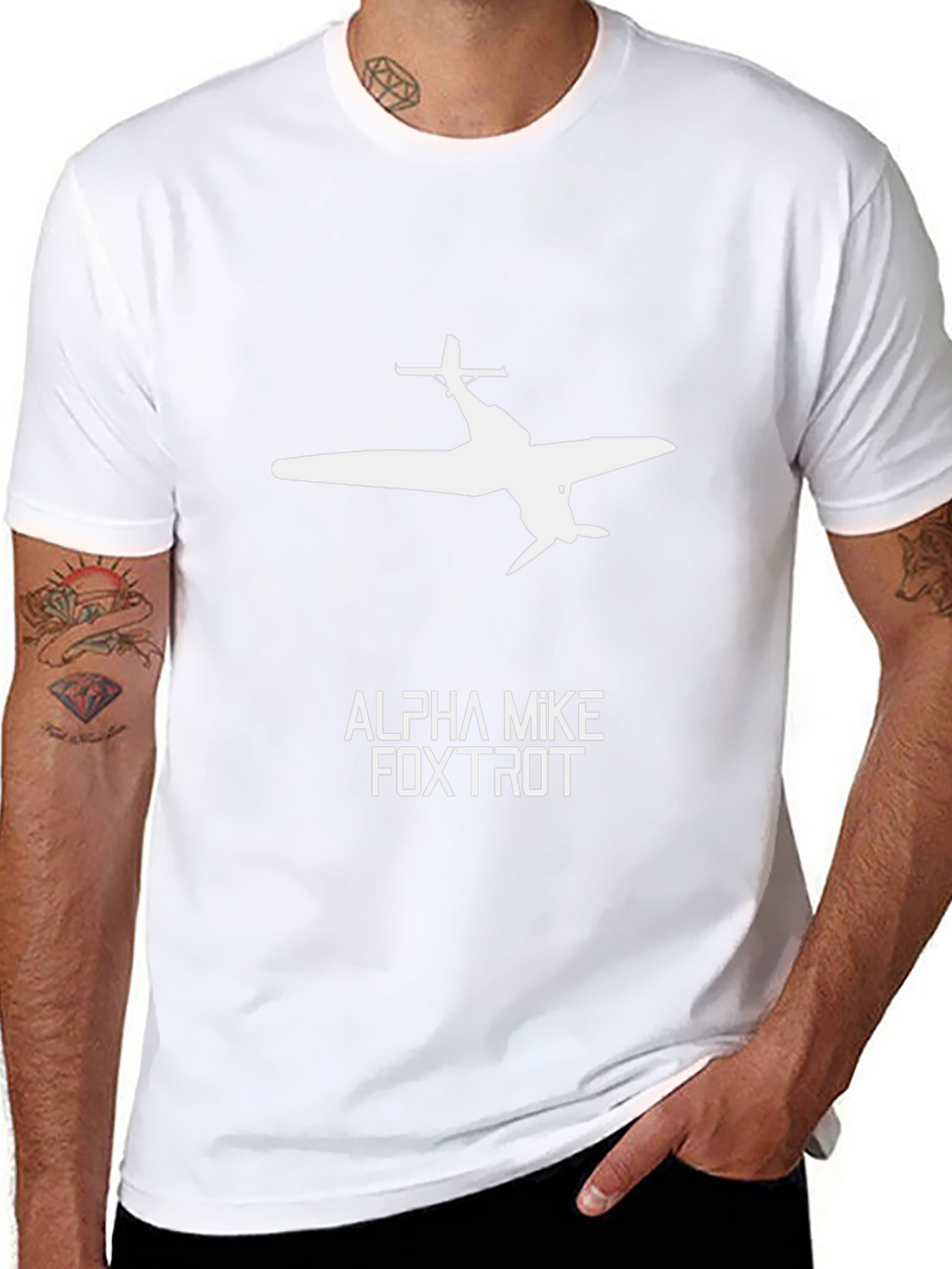 Alpha Mike Foxtrot Airplane T-Shirt