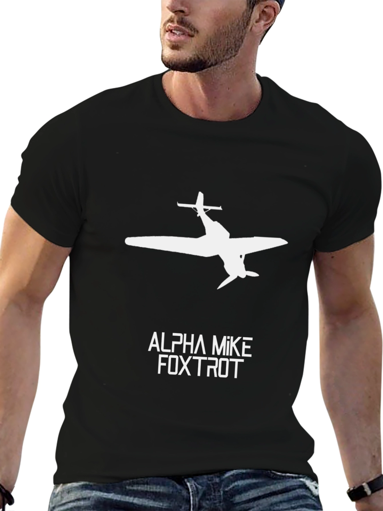 Alpha Mike Foxtrot Airplane T-Shirt