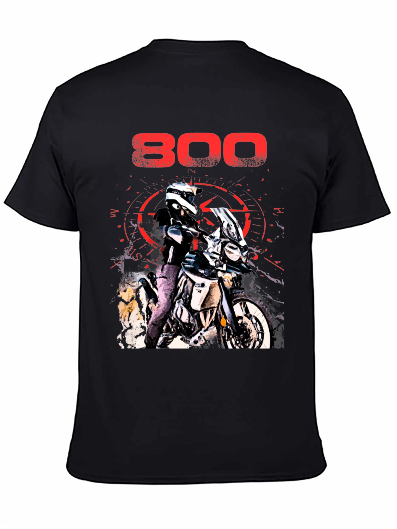 800 Motorcycle Graphic T-Shirt - Adventure Ready