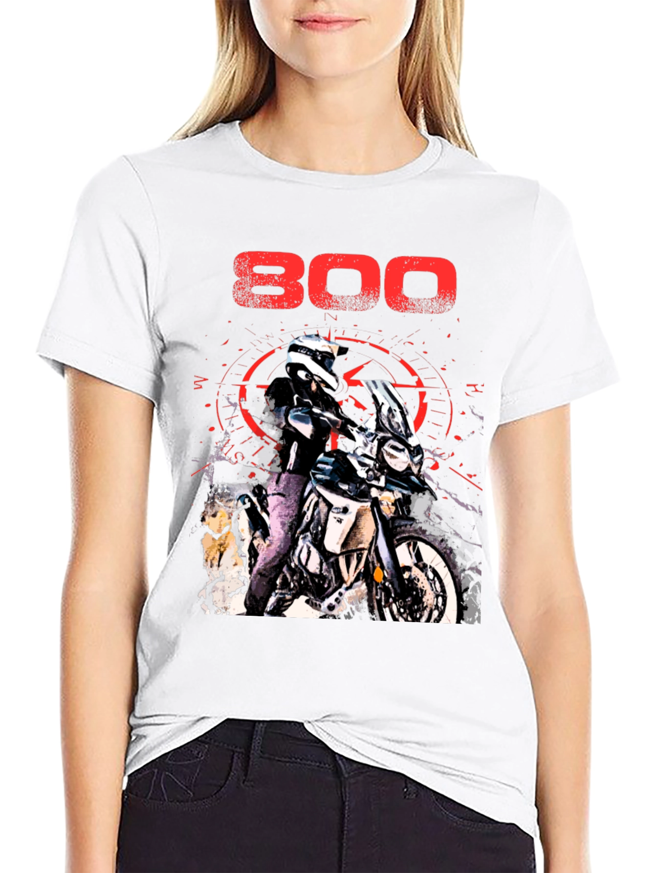 800 Motorcycle Graphic T-Shirt - Adventure Ready