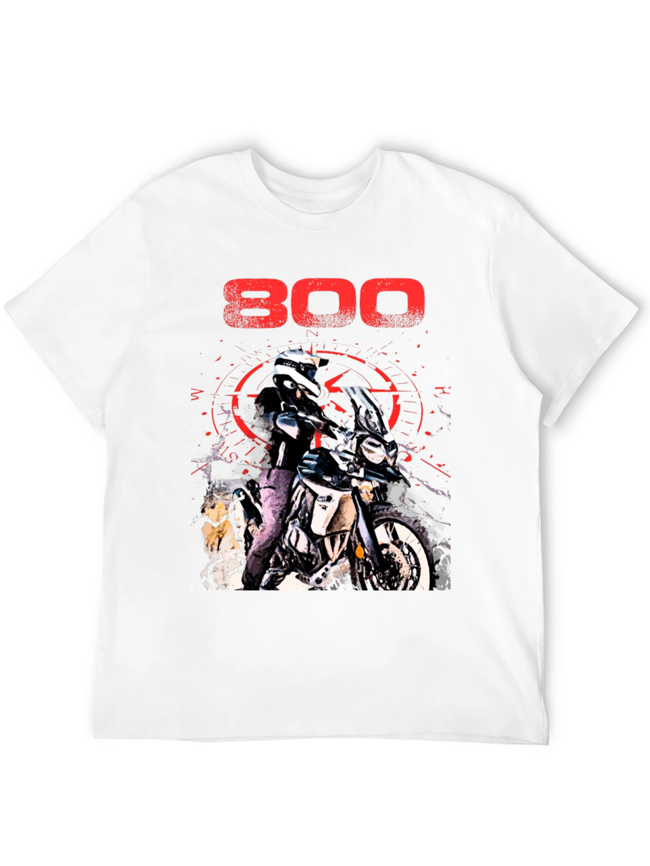 800 Motorcycle Graphic T-Shirt - Adventure Ready