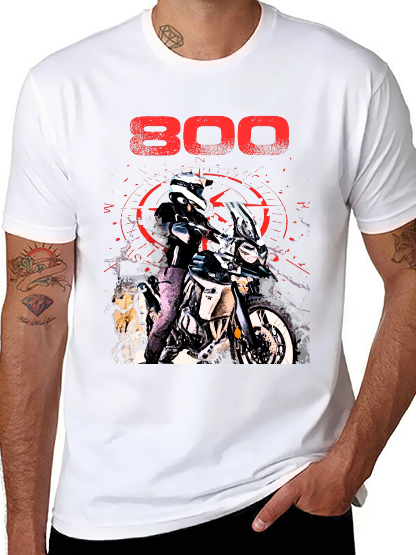 800 Motorcycle Graphic T-Shirt - Adventure Ready