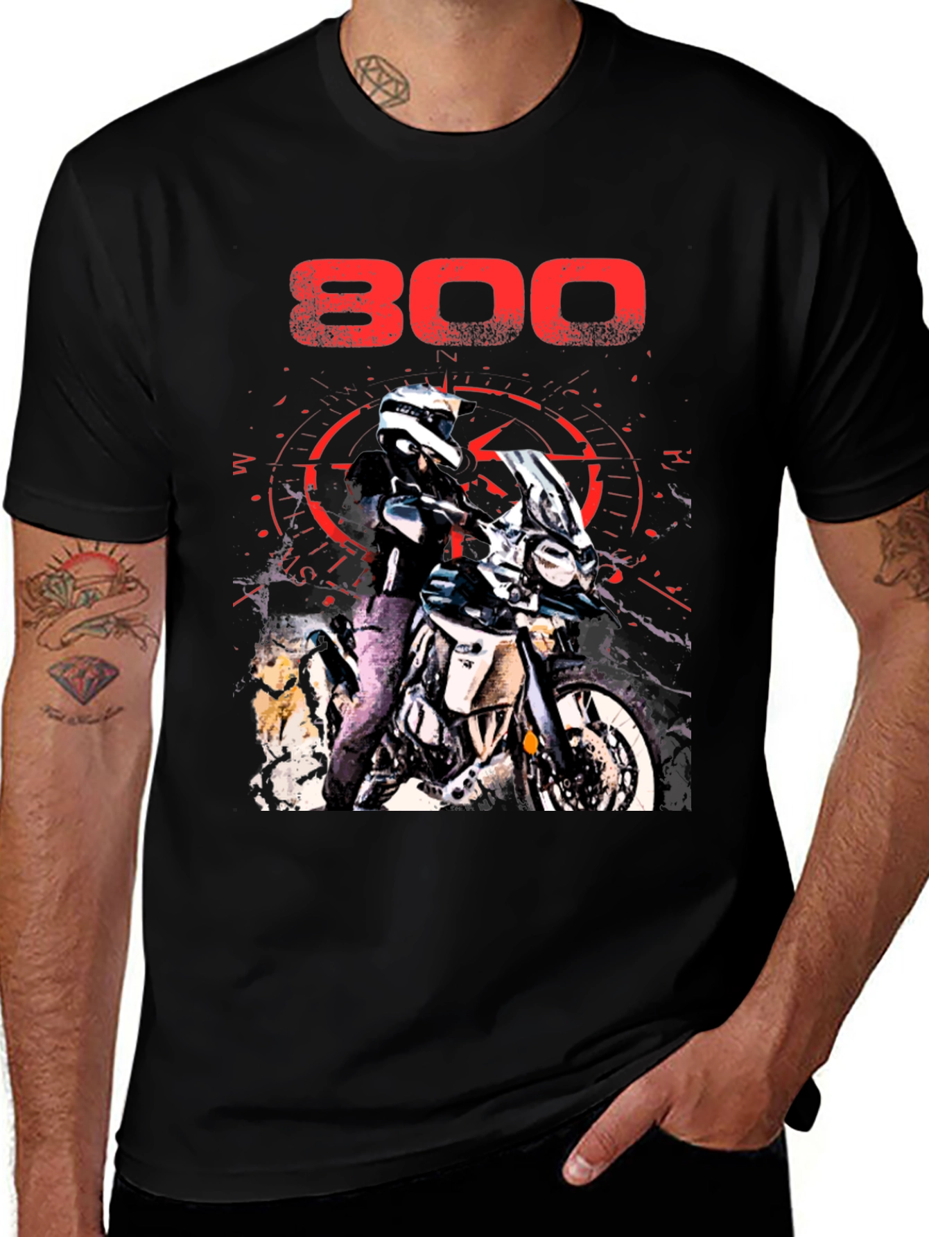 800 Motorcycle Graphic T-Shirt - Adventure Ready