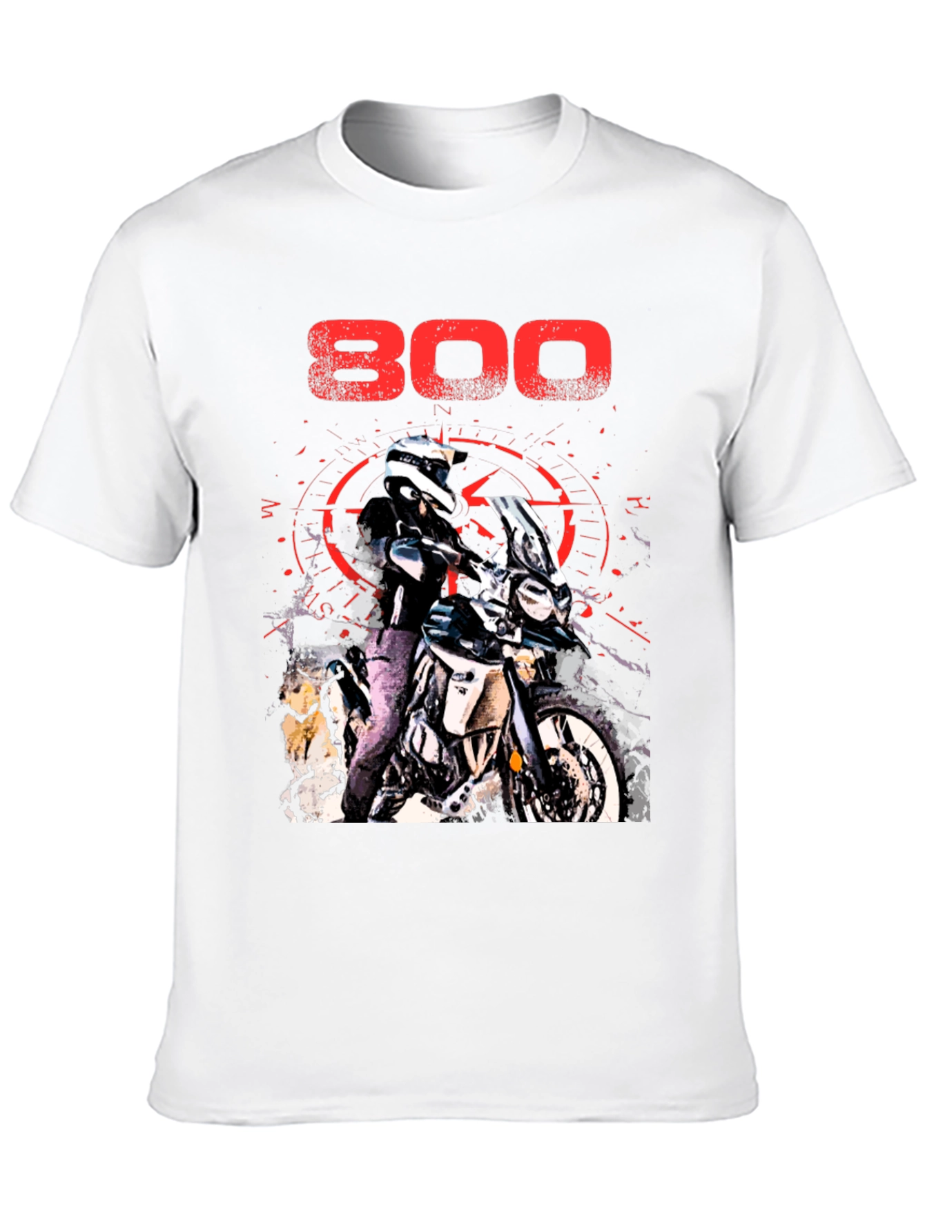 800 Motorcycle Graphic T-Shirt - Adventure Ready