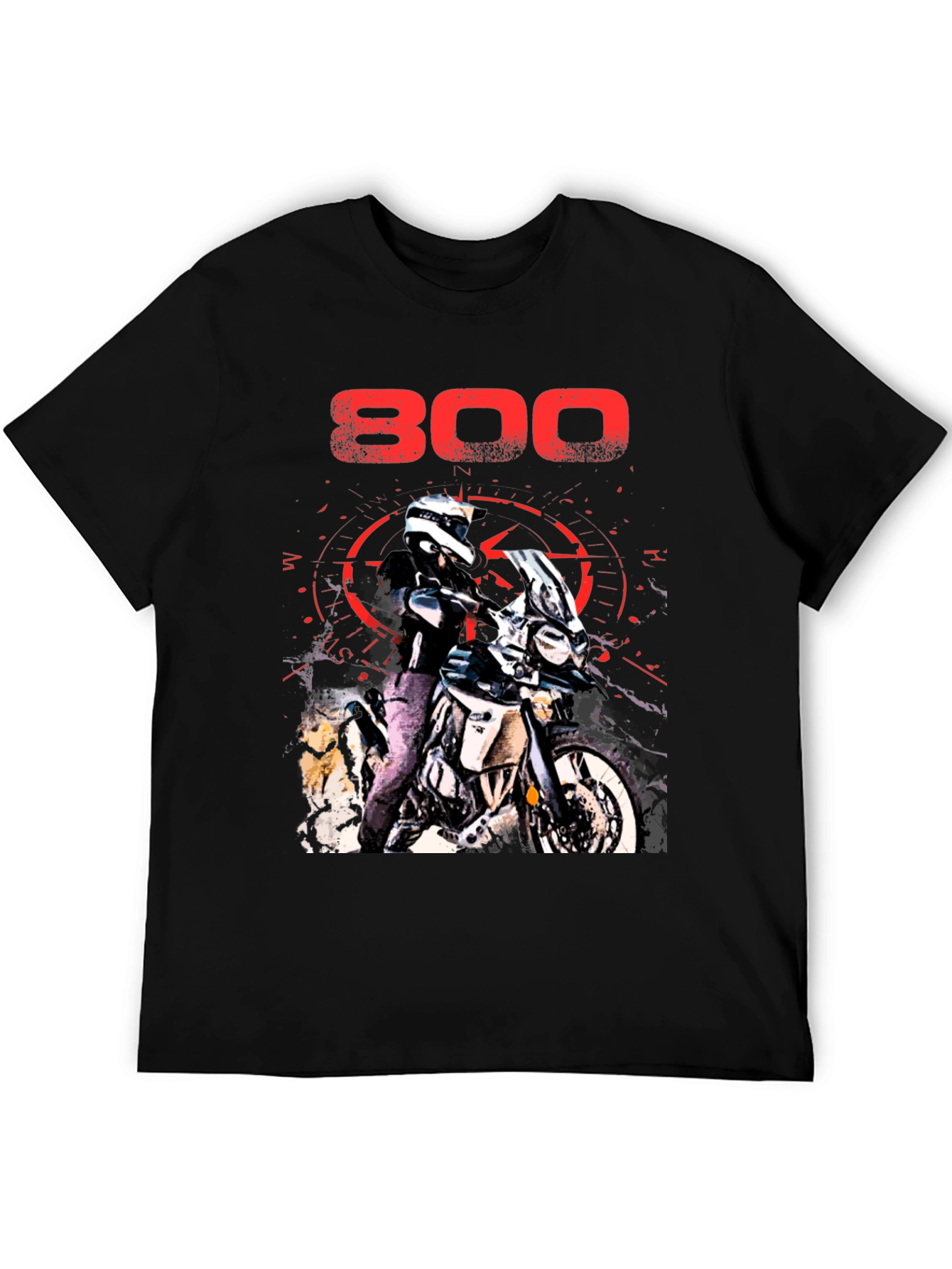 800 Motorcycle Graphic T-Shirt - Adventure Ready