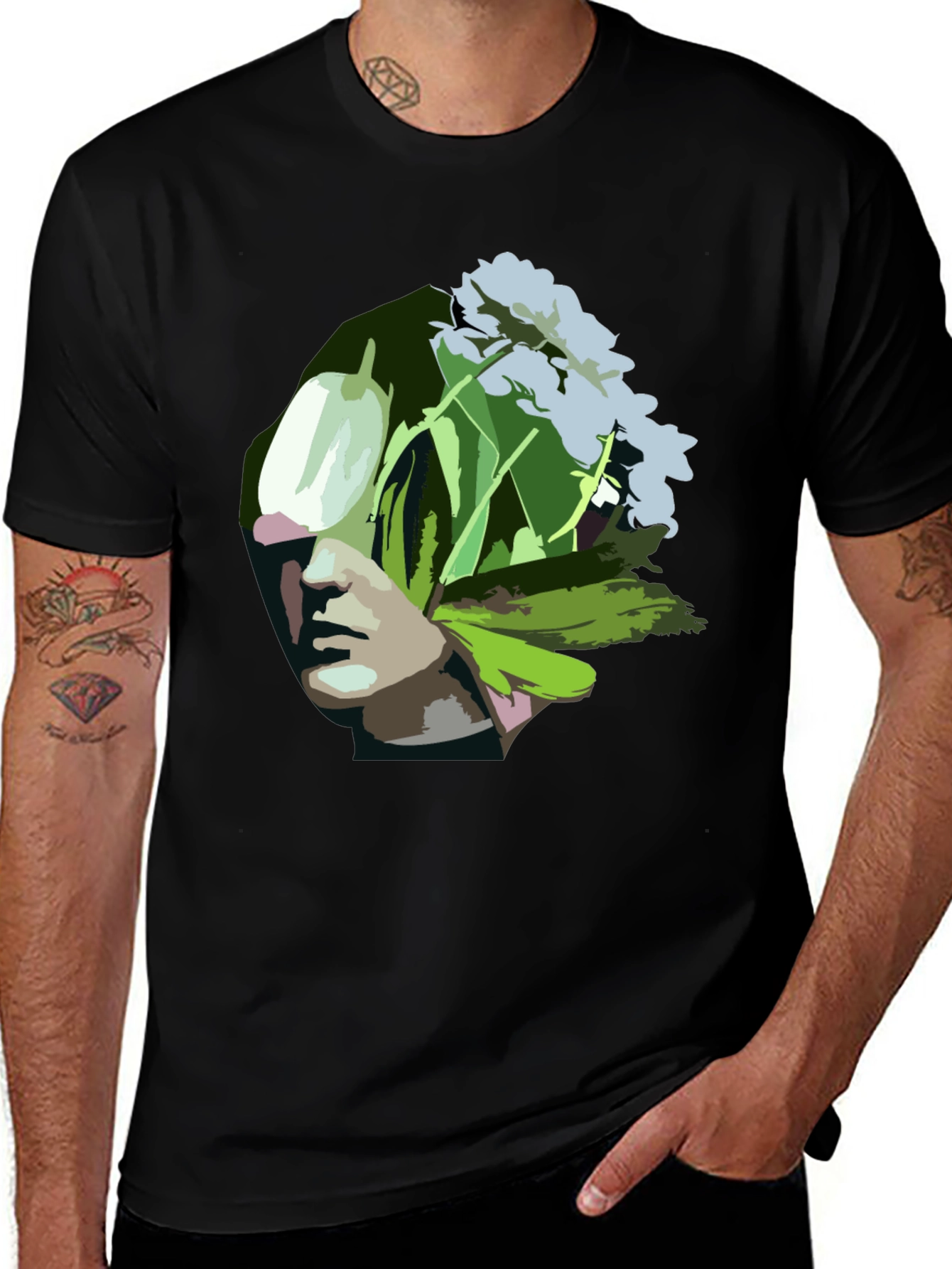 Floral Head T-Shirt
