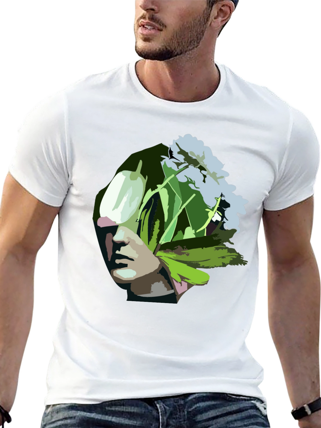 Floral Head T-Shirt