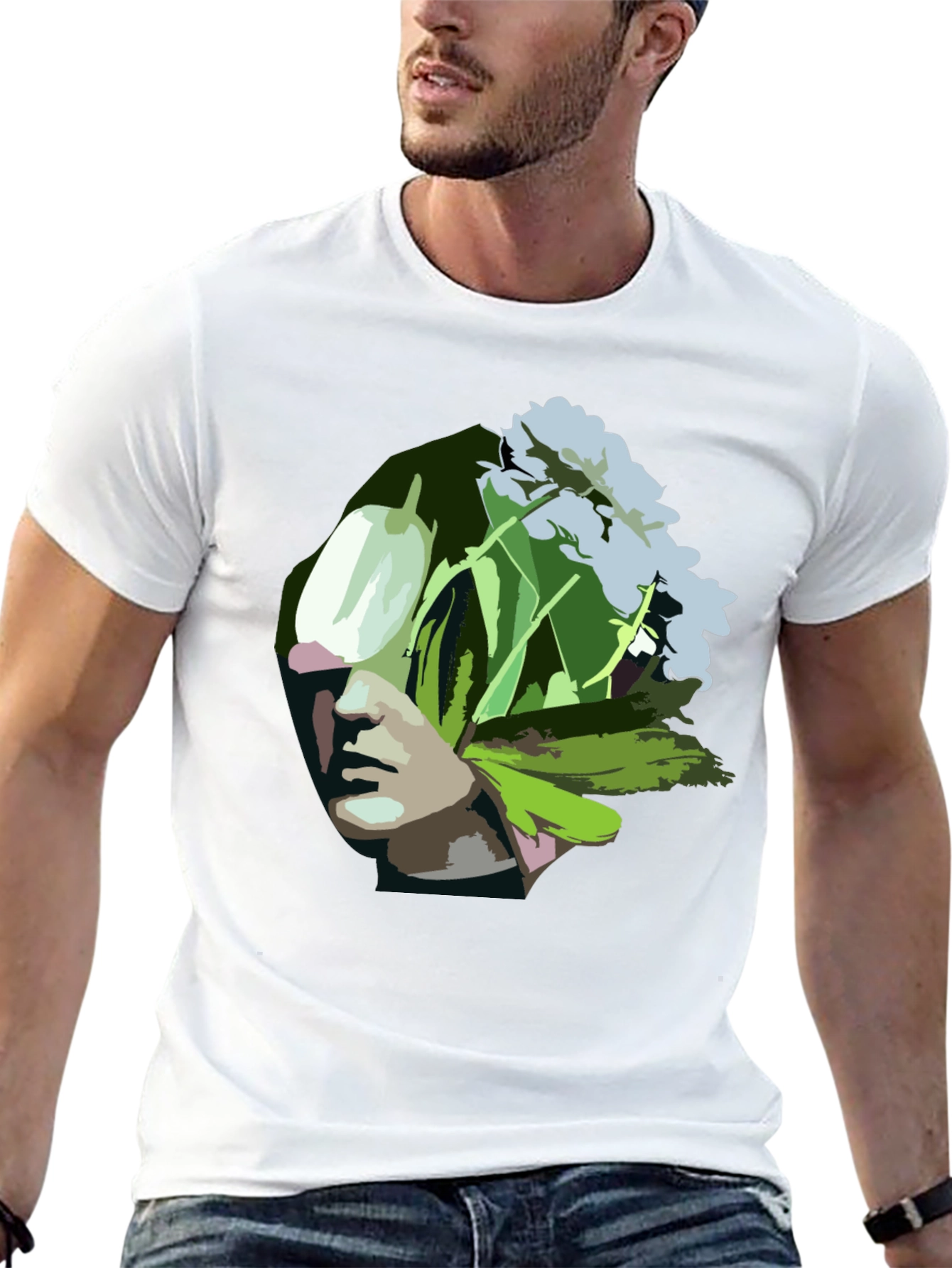 Floral Head T-Shirt