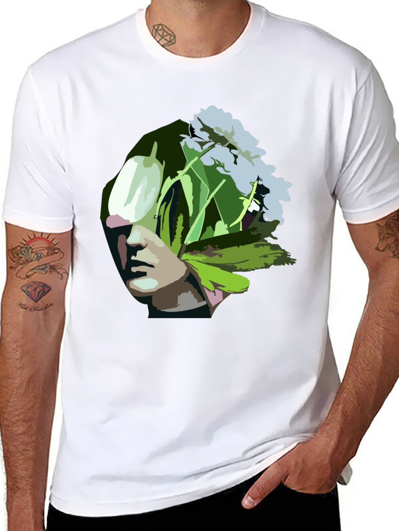 Floral Head T-Shirt
