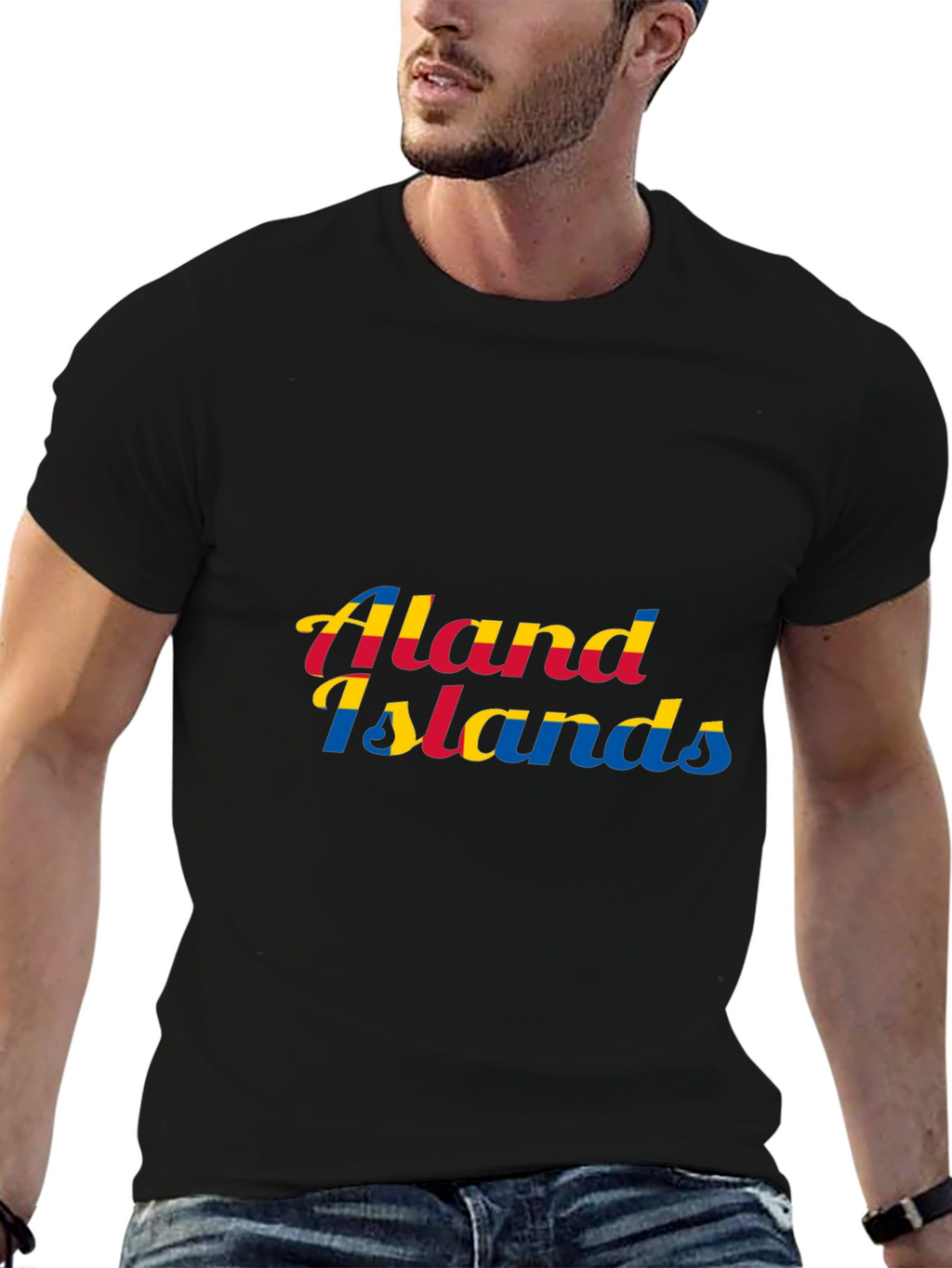 Aland Islands Graphic Tee - Black