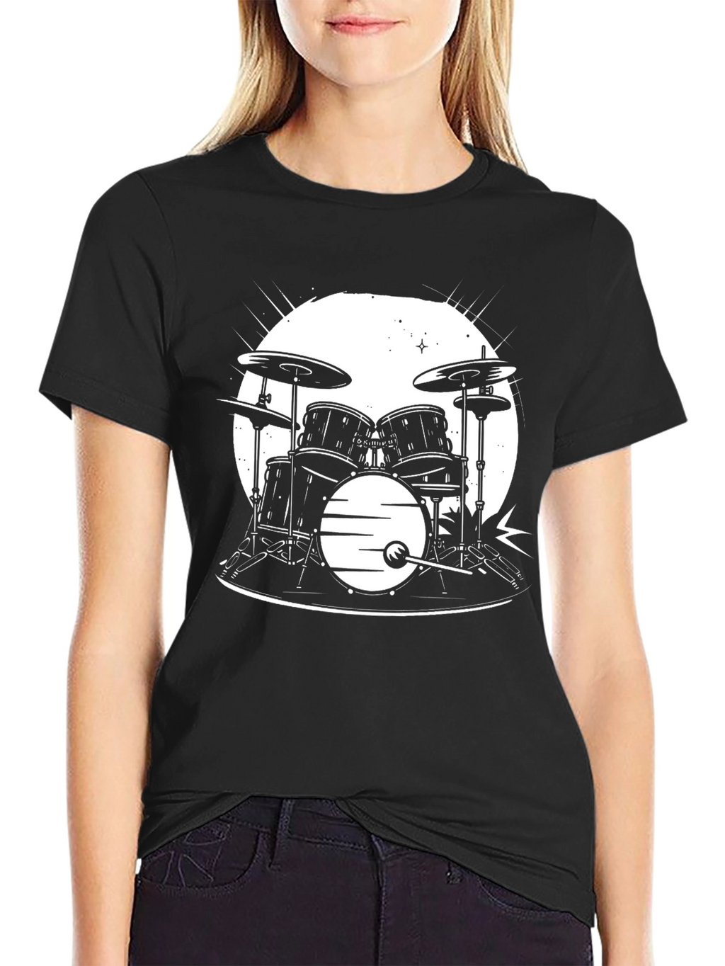 Drum Set Graphic T-Shirt - Musician Style