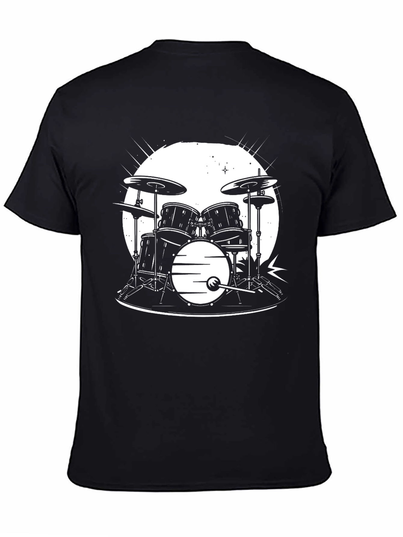 Drum Set Graphic T-Shirt - Musician Style