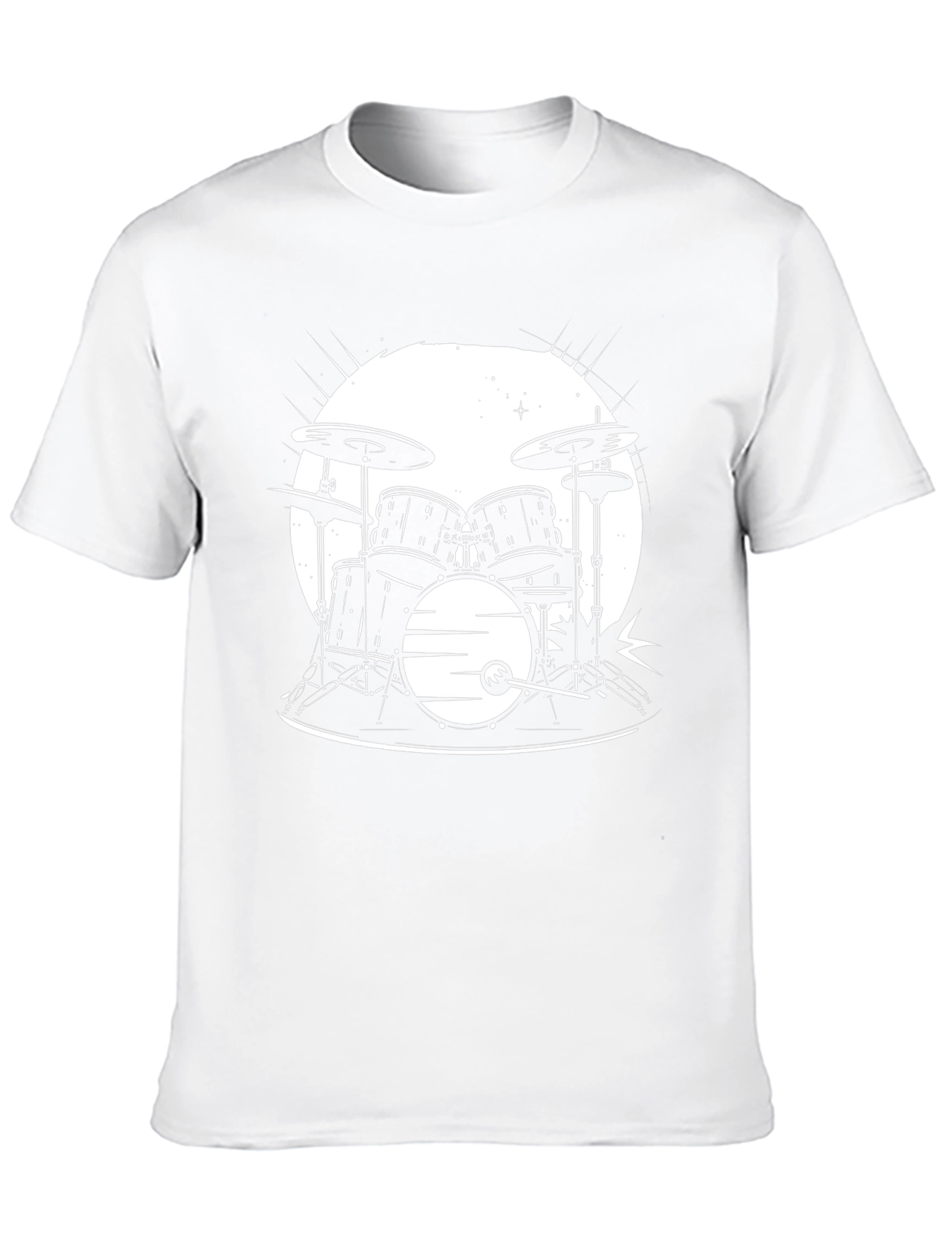 Drum Set Graphic T-Shirt - Musician Style