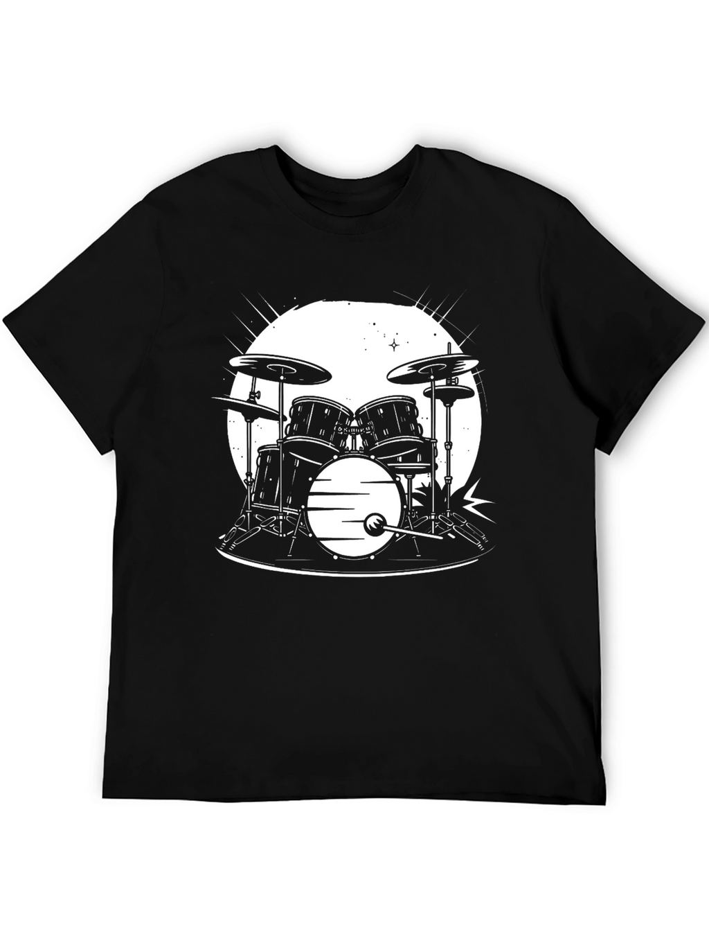 Drum Set Graphic T-Shirt - Musician Style
