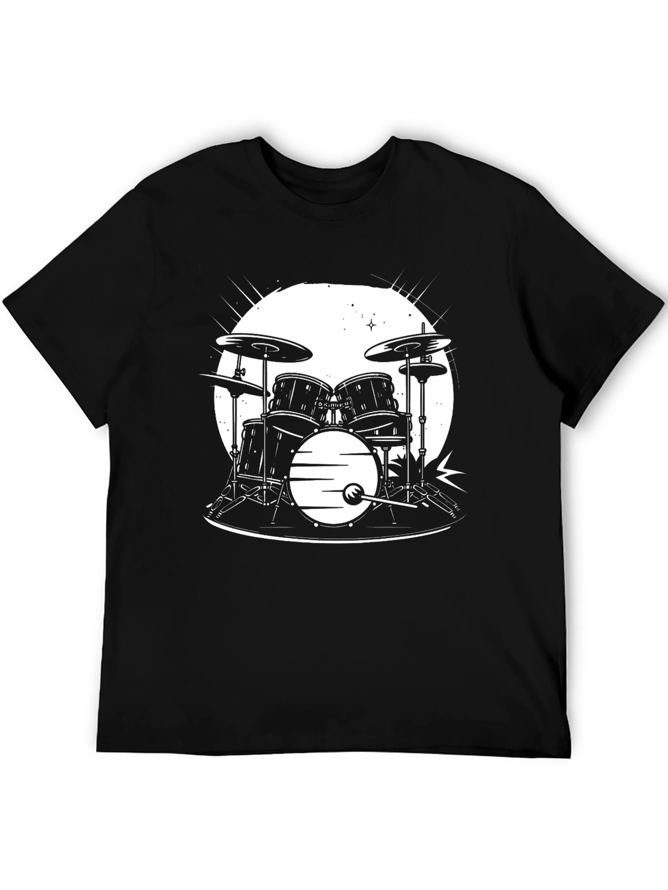 Drum Set Graphic T-Shirt - Musician Style