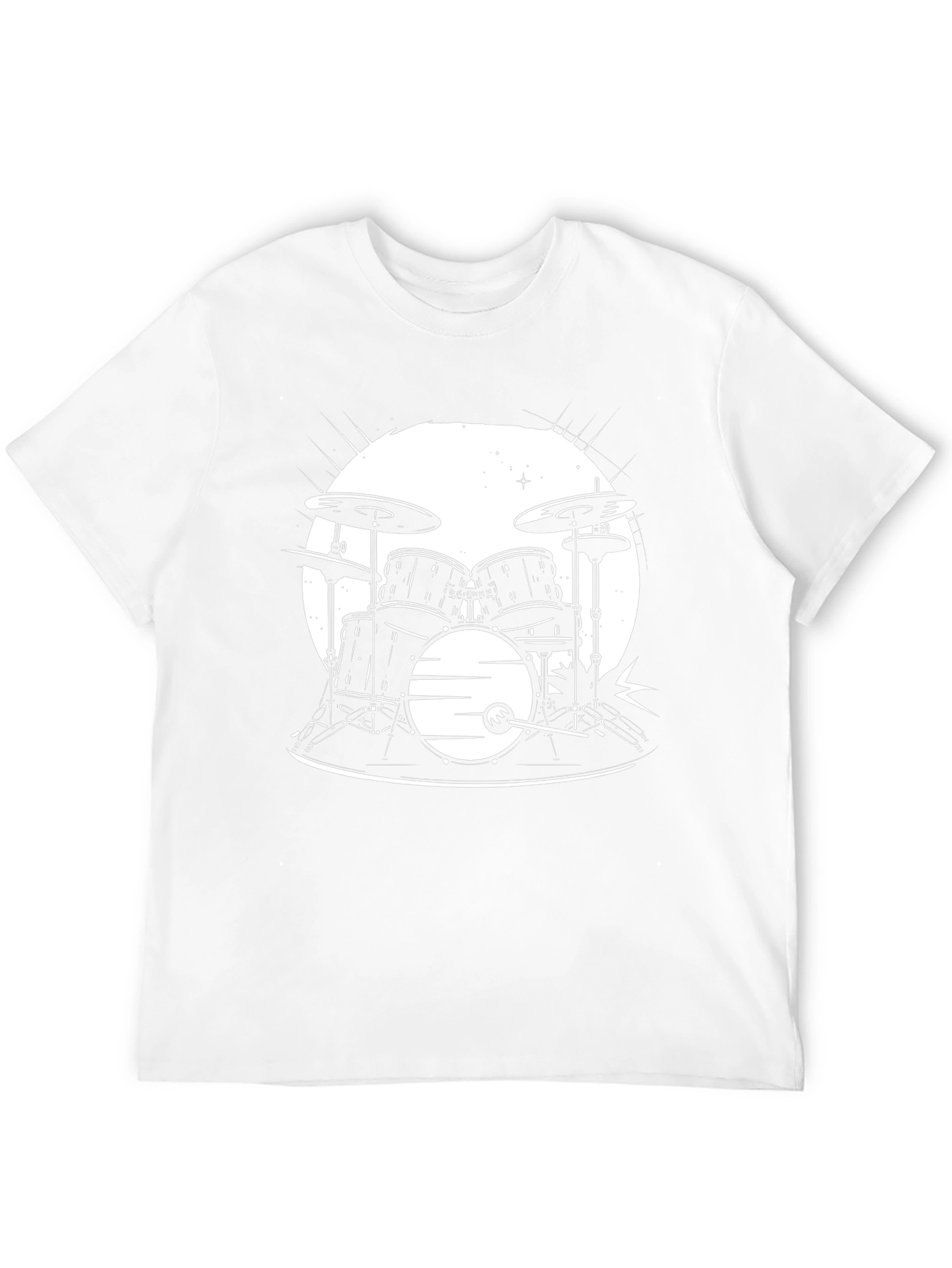 Drum Set Graphic T-Shirt - Musician Style