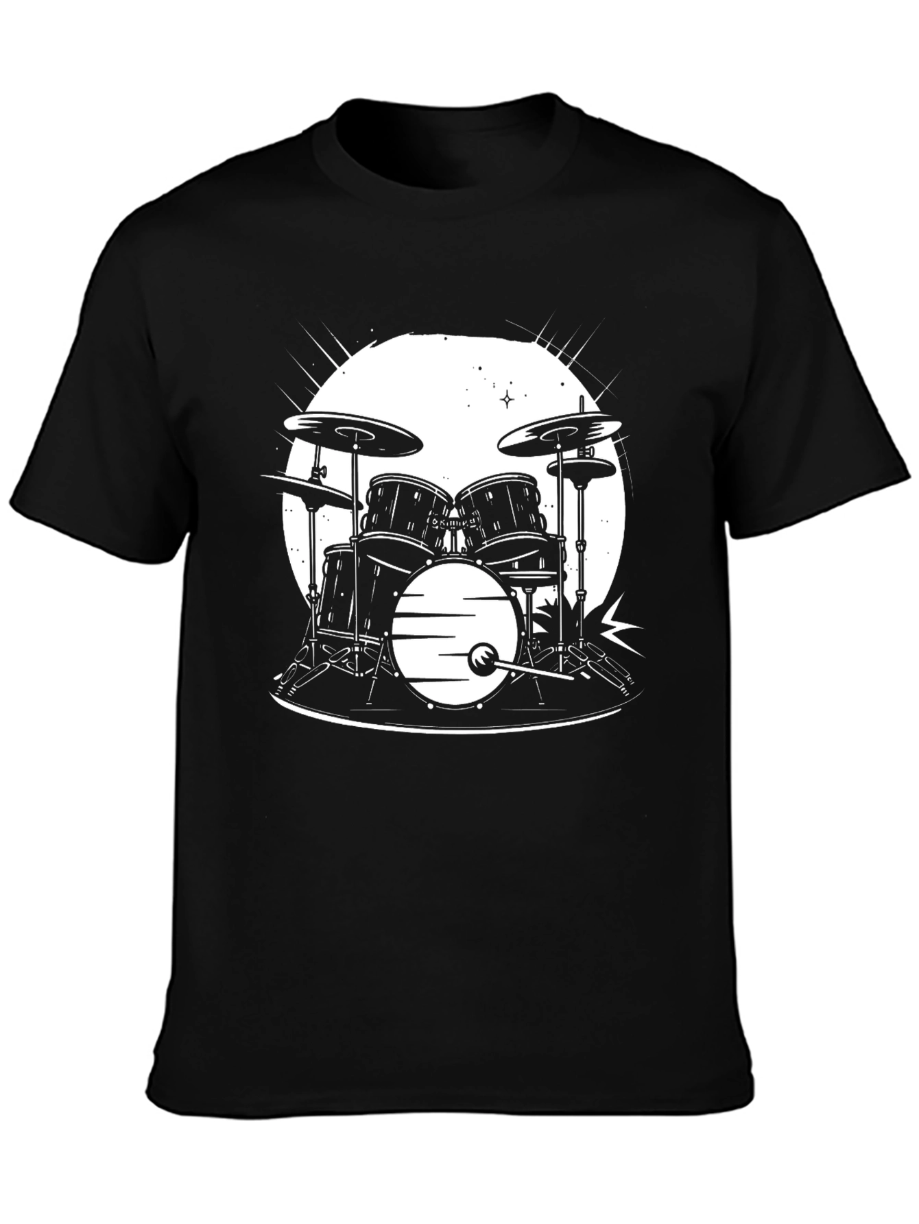 Drum Set Graphic T-Shirt - Musician Style