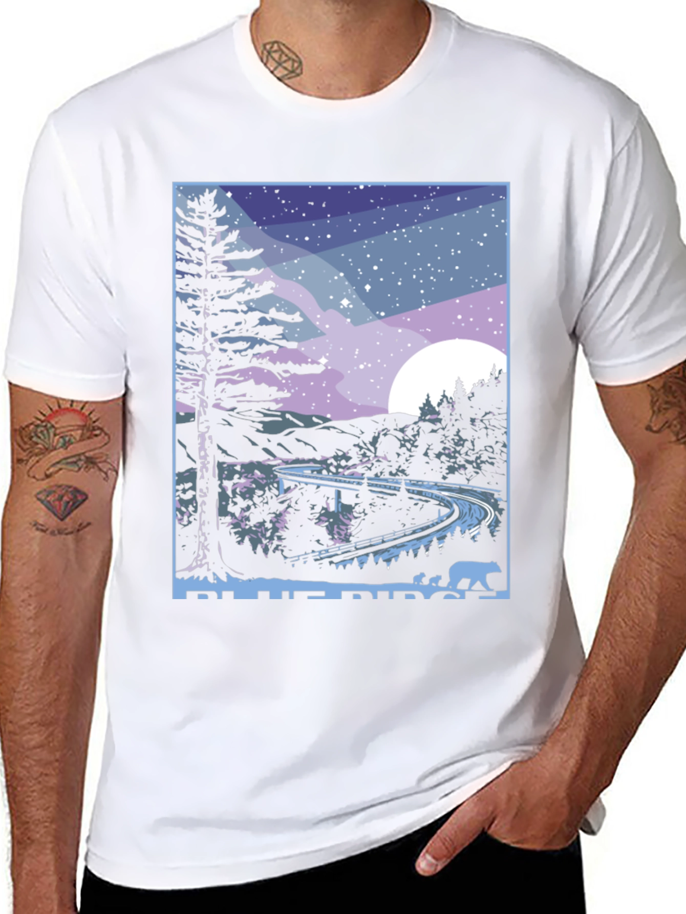 Blue Ridge Parkway Bear Graphic T-Shirt