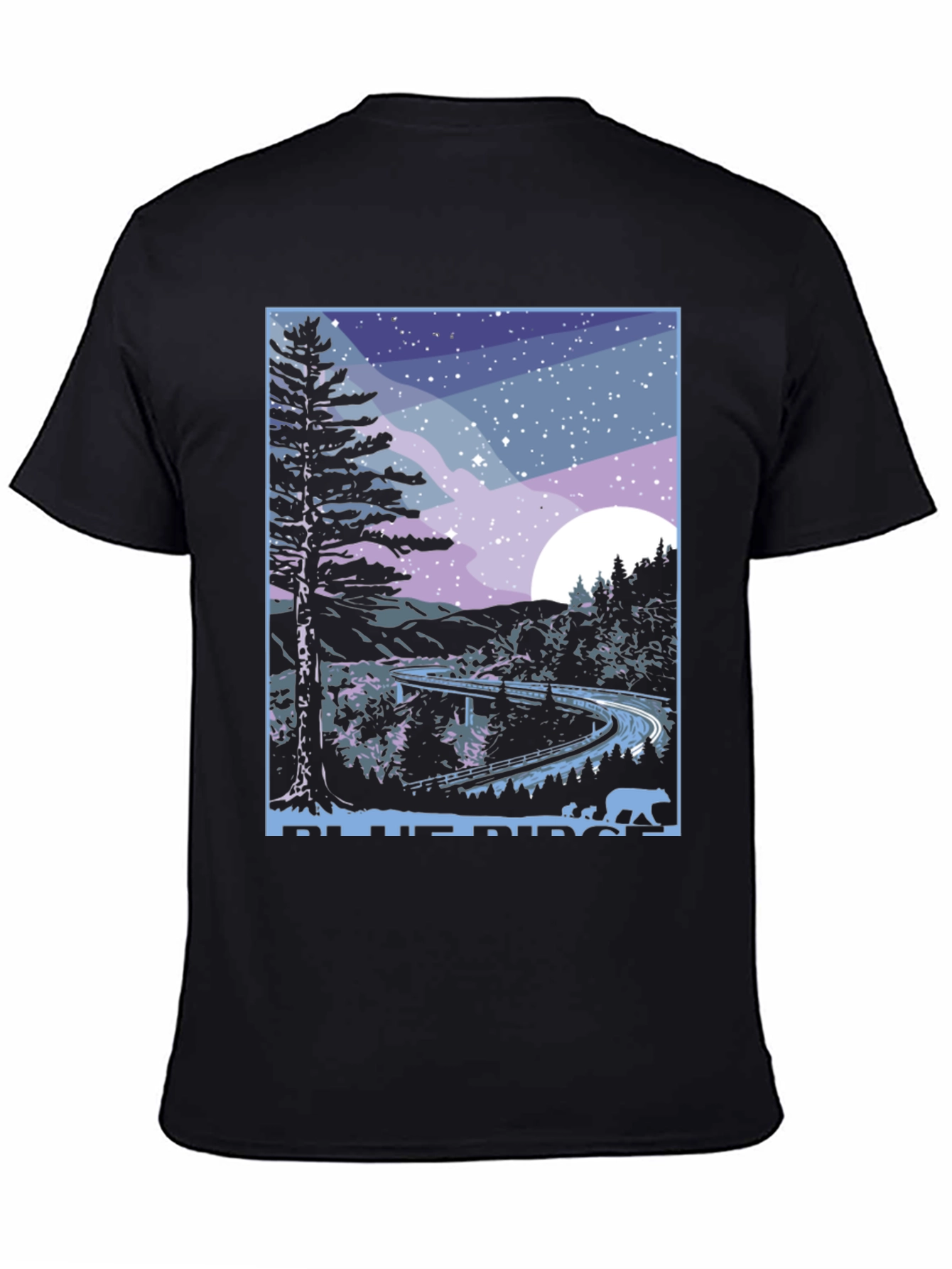Blue Ridge Parkway Bear Graphic T-Shirt