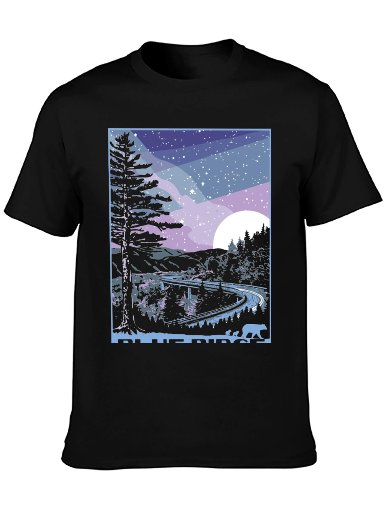 Blue Ridge Parkway Bear Graphic T-Shirt