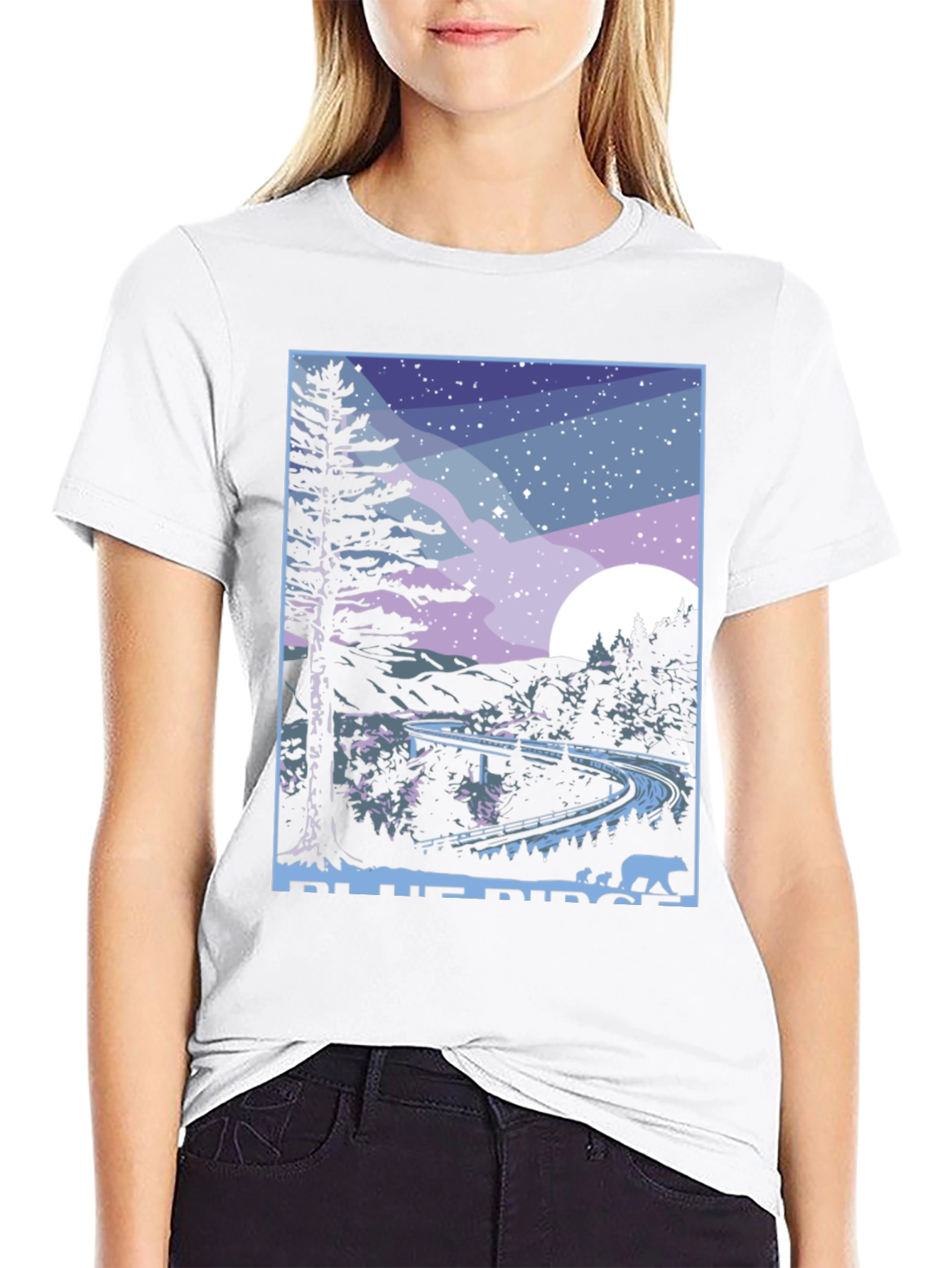 Blue Ridge Parkway Bear Graphic T-Shirt