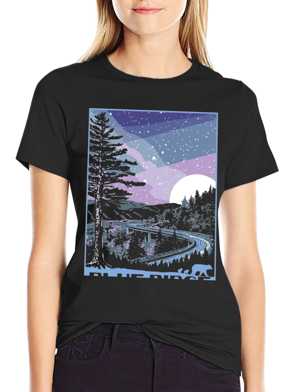 Blue Ridge Parkway Bear Graphic T-Shirt