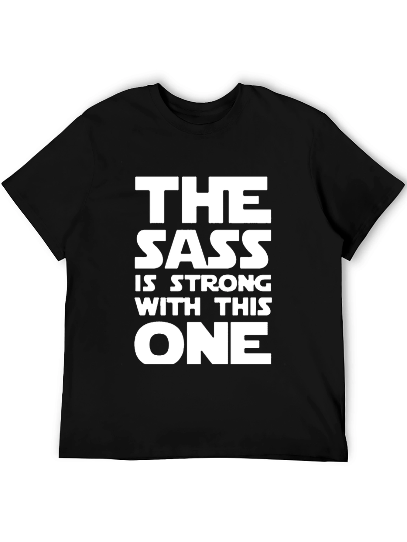 The Sass is Strong Graphic T-Shirt - Black