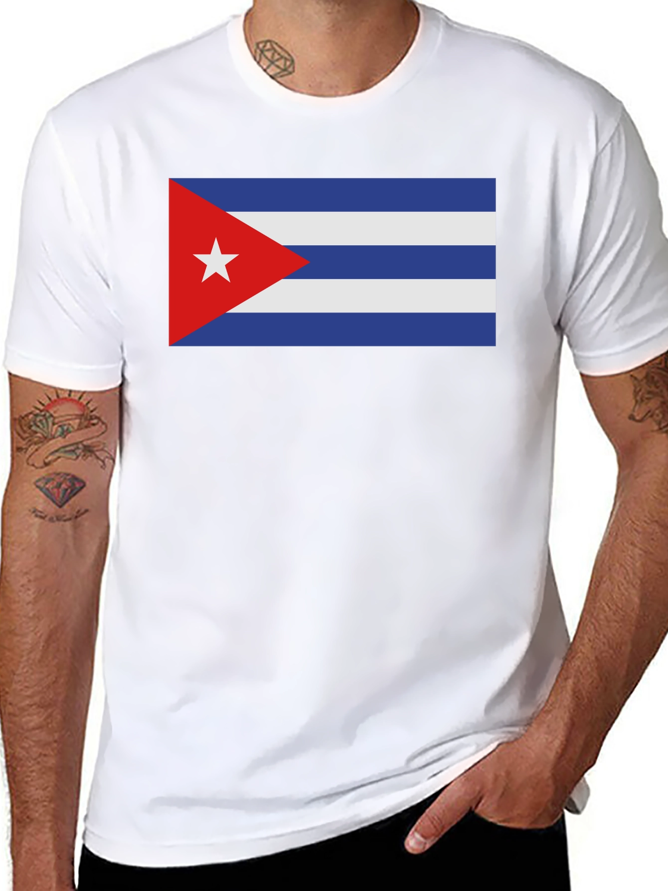 Cuba Flag Graphic T-Shirt - Patriotic Cuban Pride