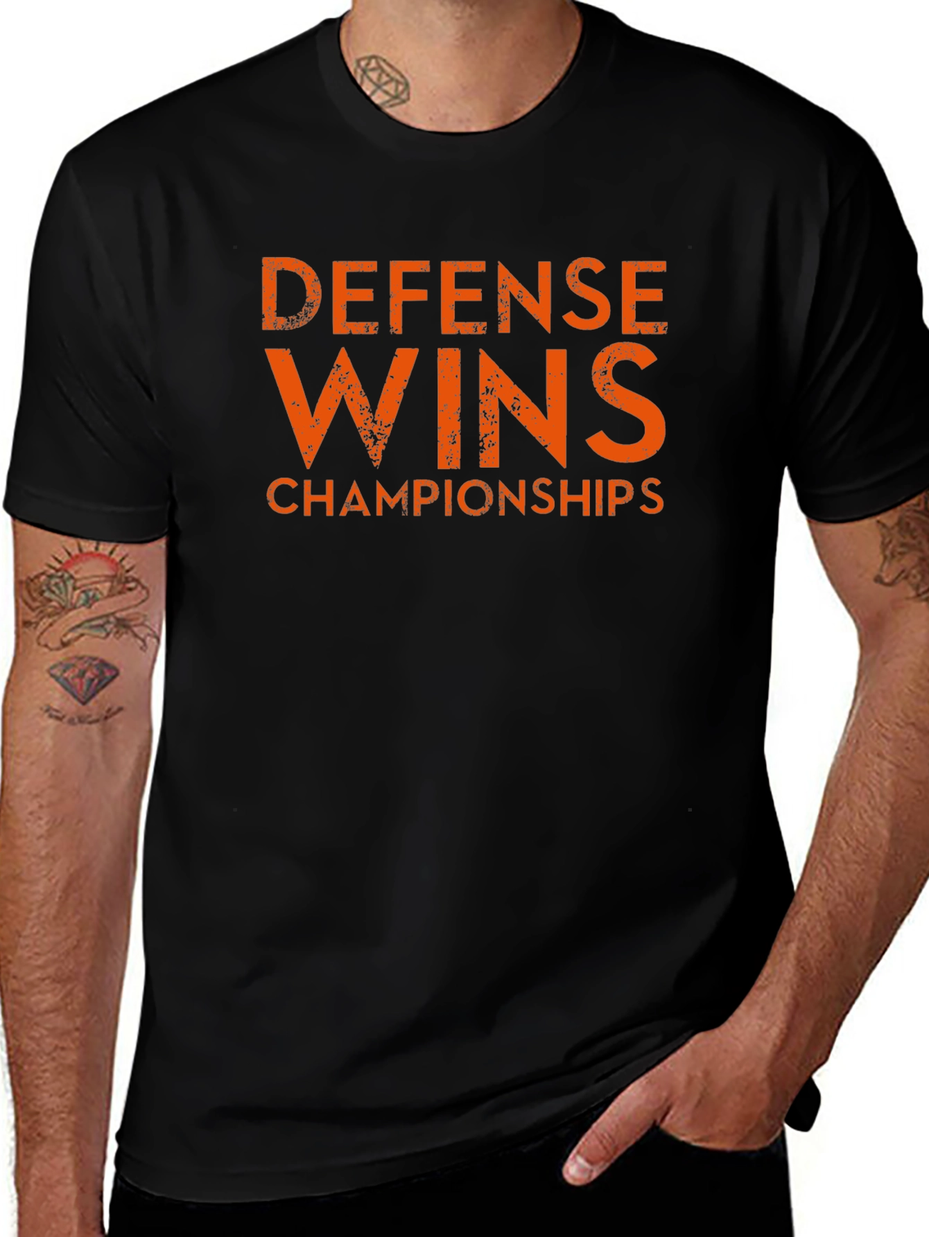 Defense Wins Championships Black T-Shirt