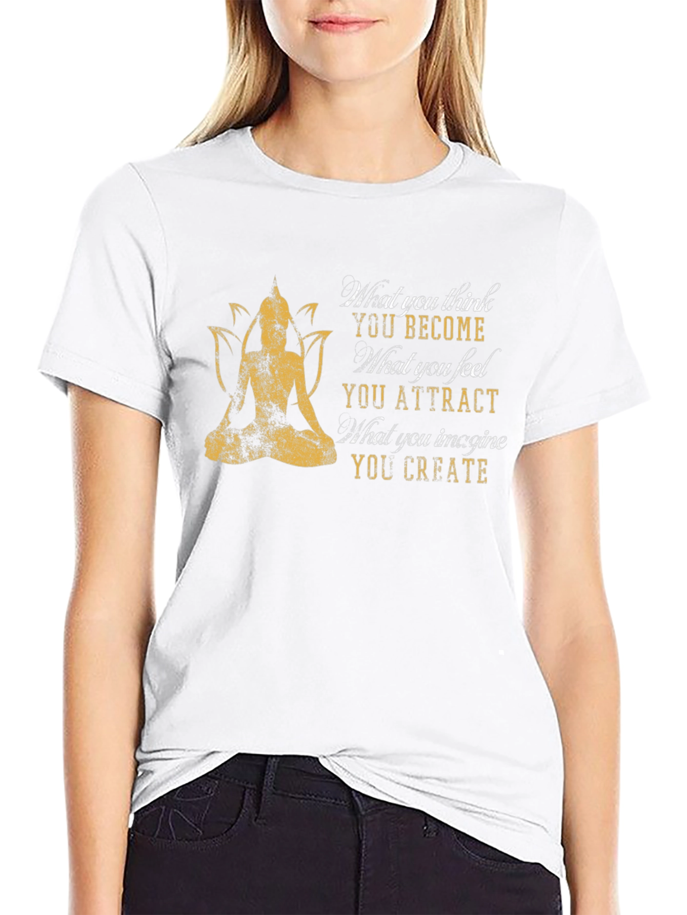 Buddha Mindset T-Shirt - Positive Thinking Tee