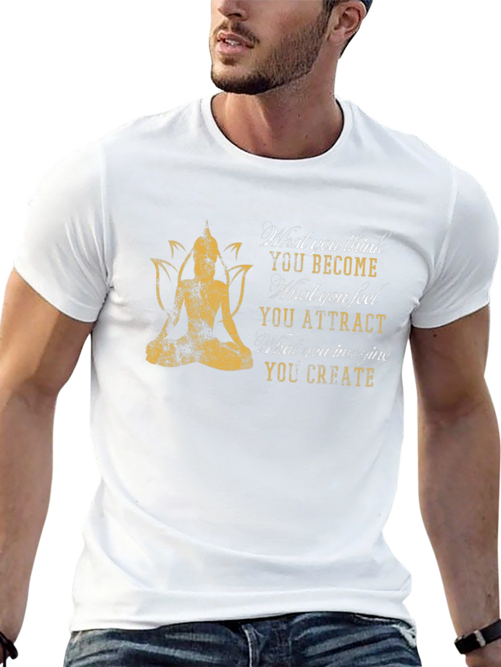 Buddha Mindset T-Shirt - Positive Thinking Tee