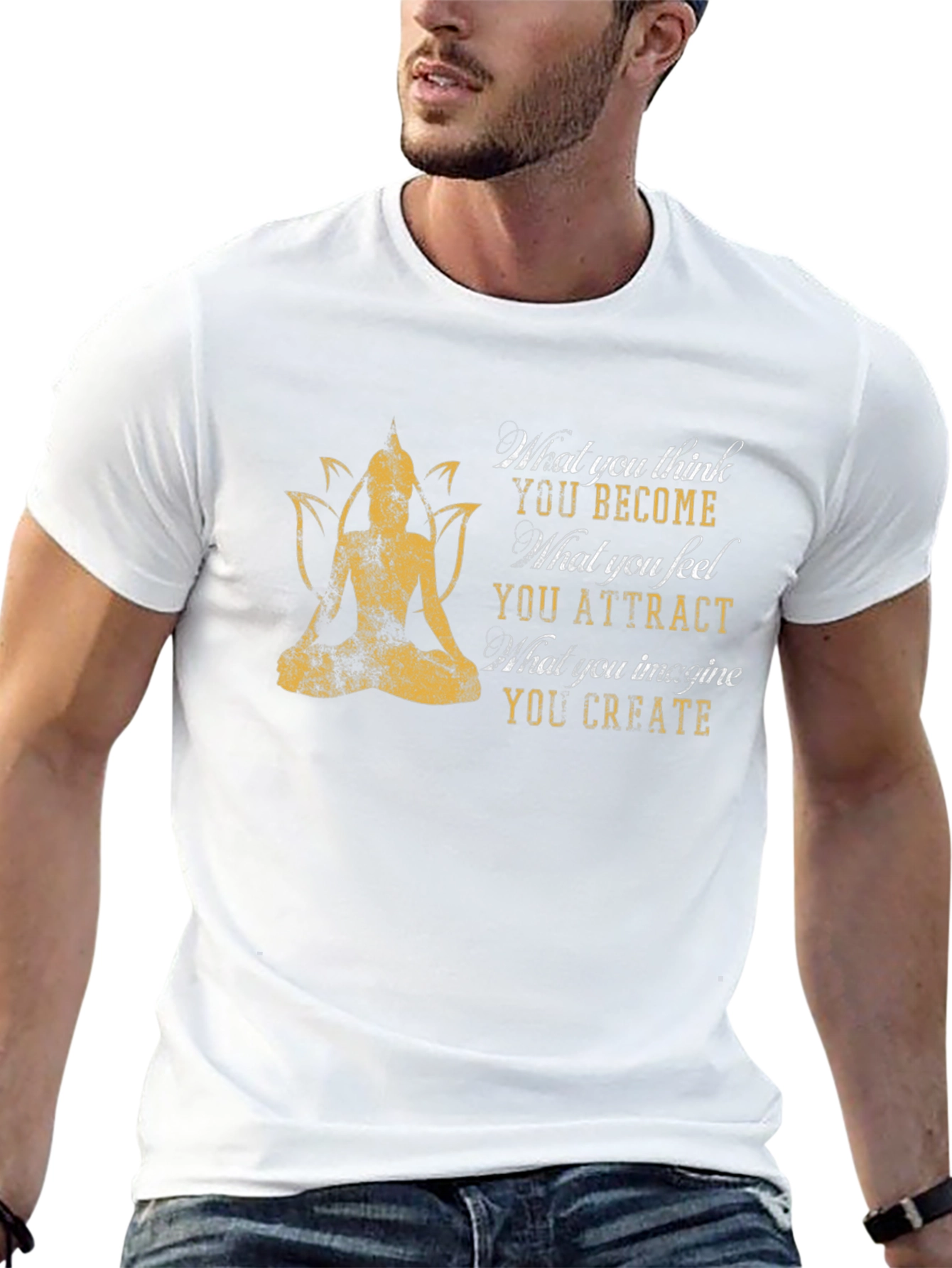 Buddha Mindset T-Shirt - Positive Thinking Tee