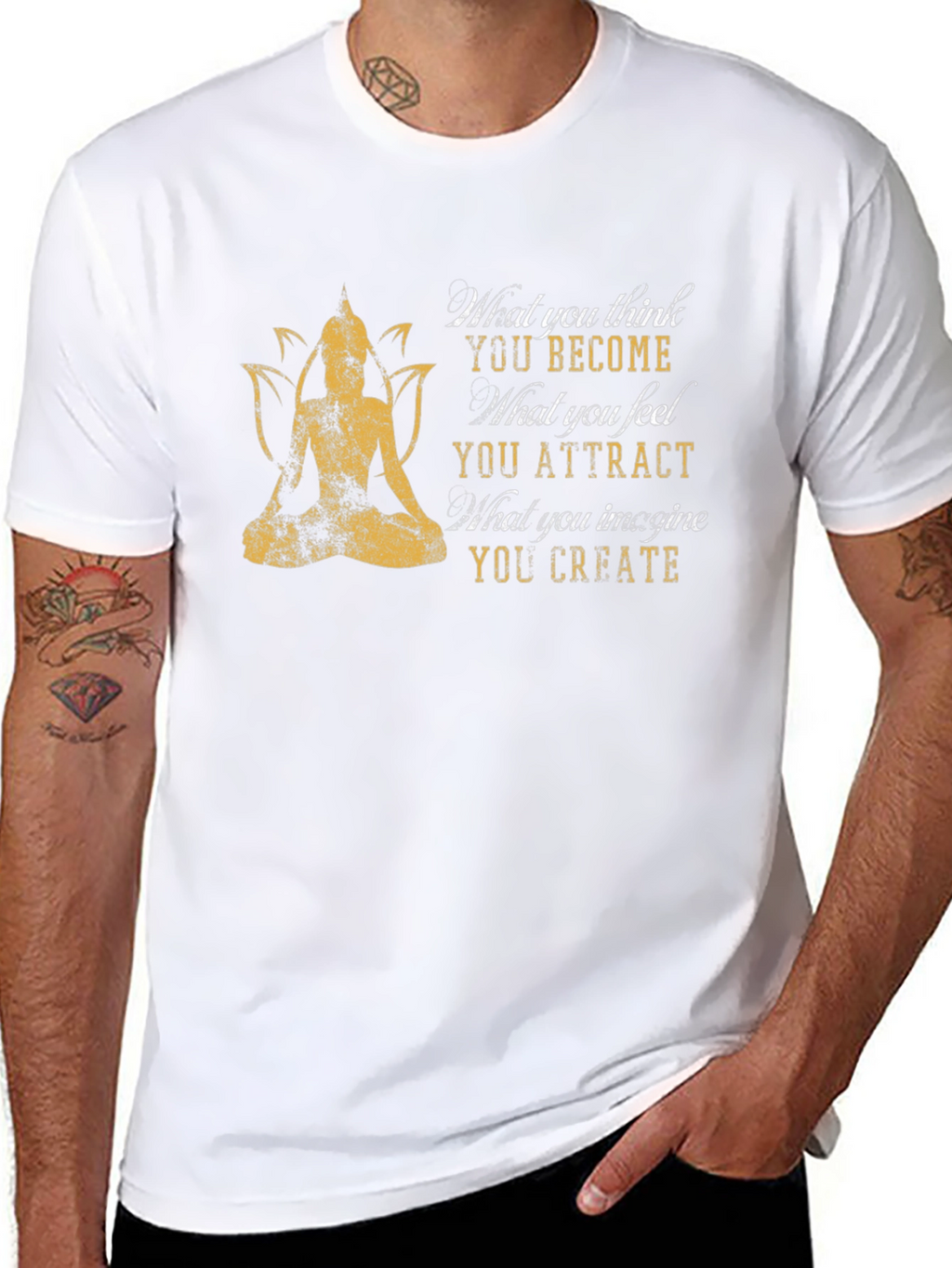 Buddha Mindset T-Shirt - Positive Thinking Tee