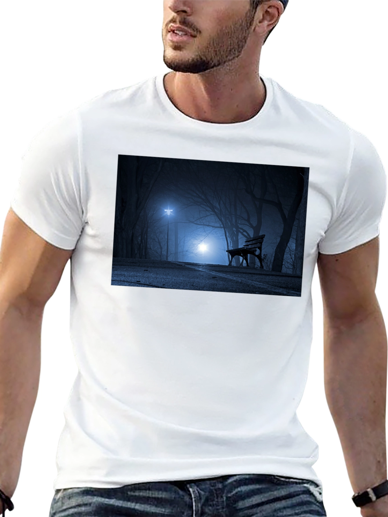 Eerie Park Bench Graphic Tee