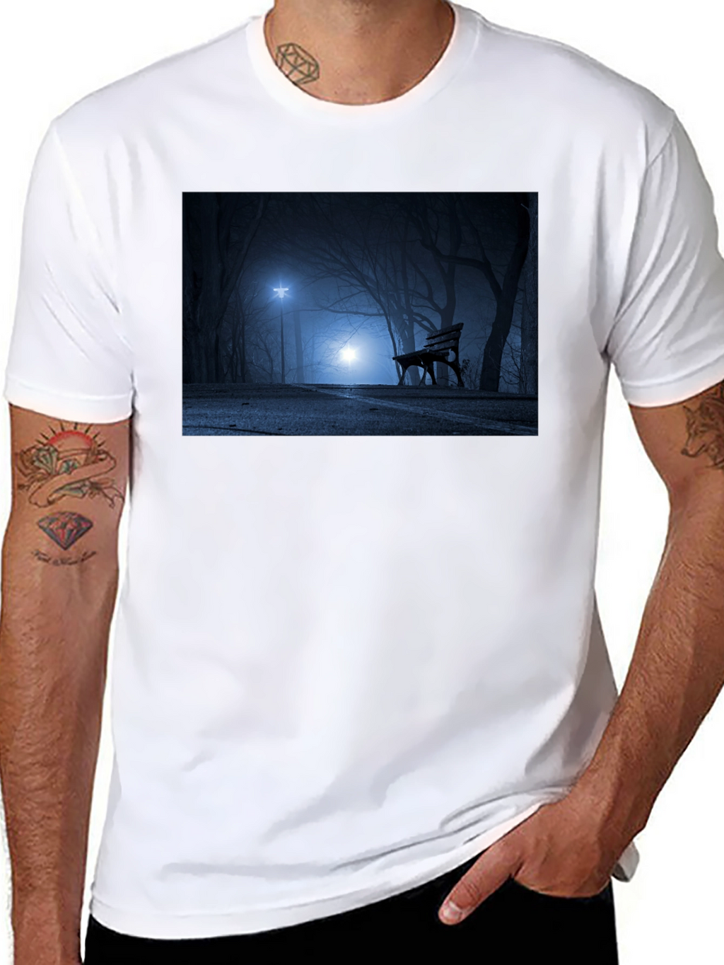 Eerie Park Bench Graphic Tee