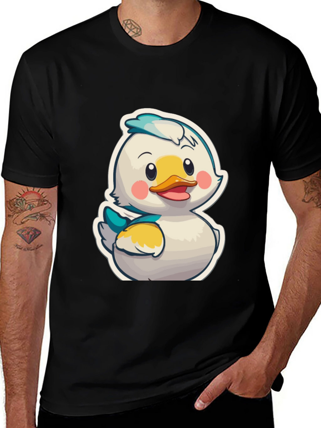 Duckling Cartoon Graphic T-Shirt